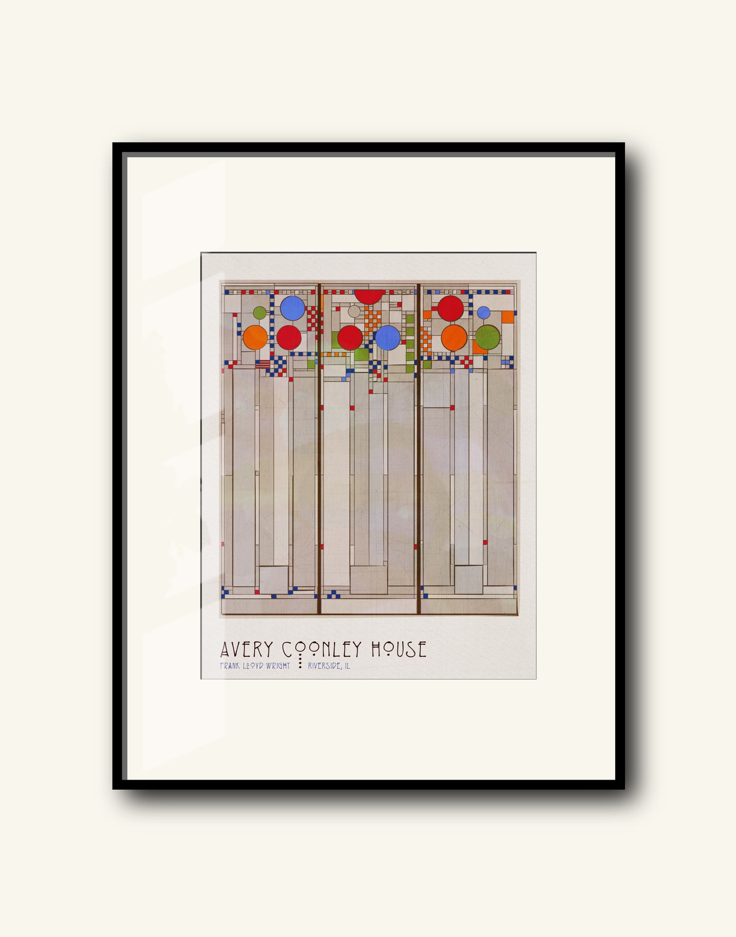 Avery Coonley House Window / Frank Lloyd Wright