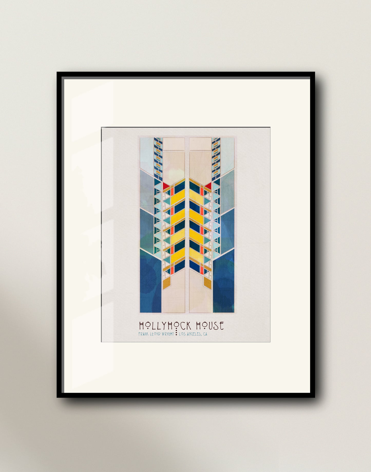 Hollyhock House Window / Frank Lloyd Wright