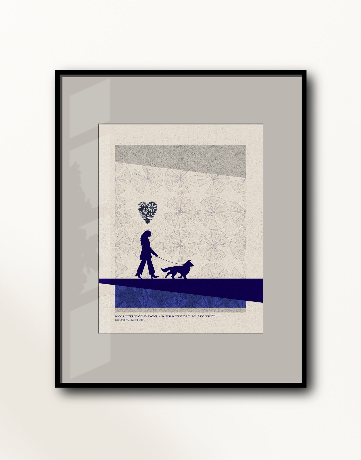 Edith Wharton Quote / My Little Dog - A Heartbeat At My Feet