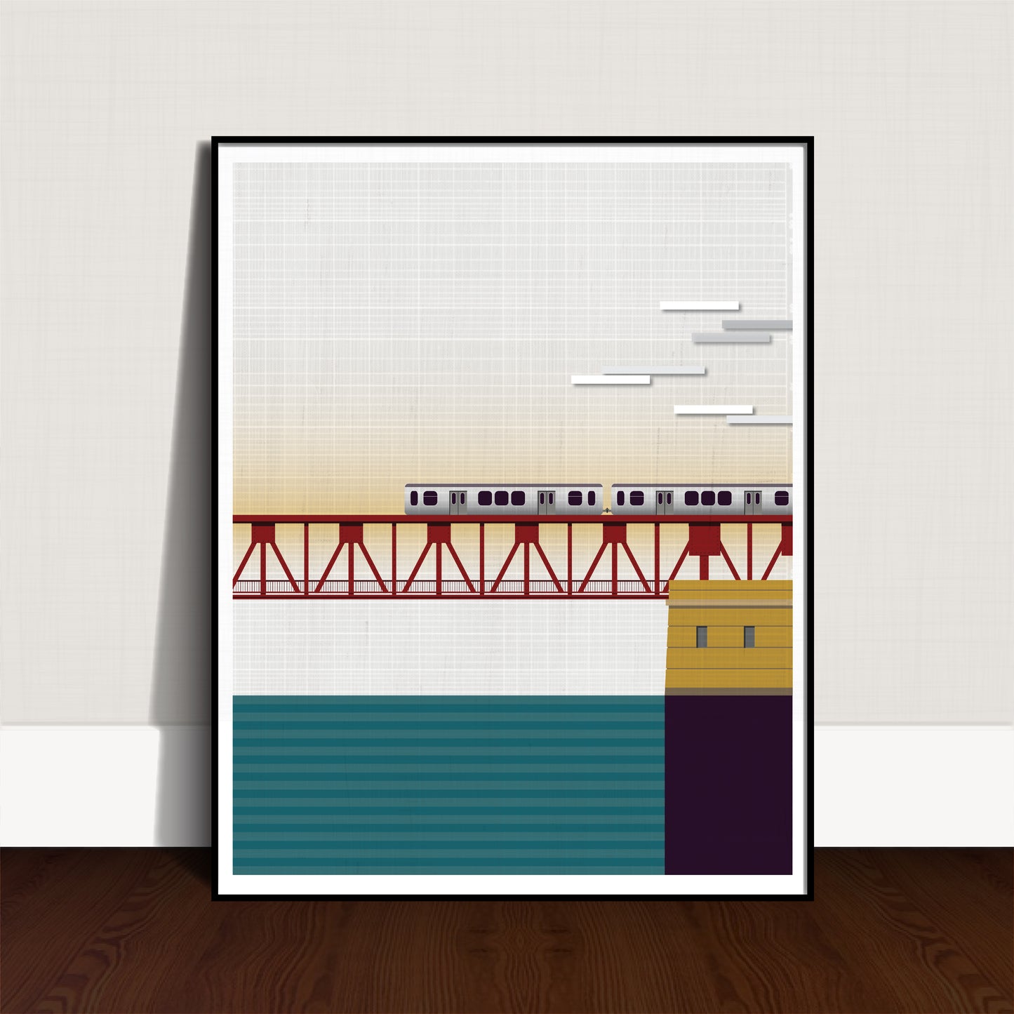 Chicago El at River Bridge
