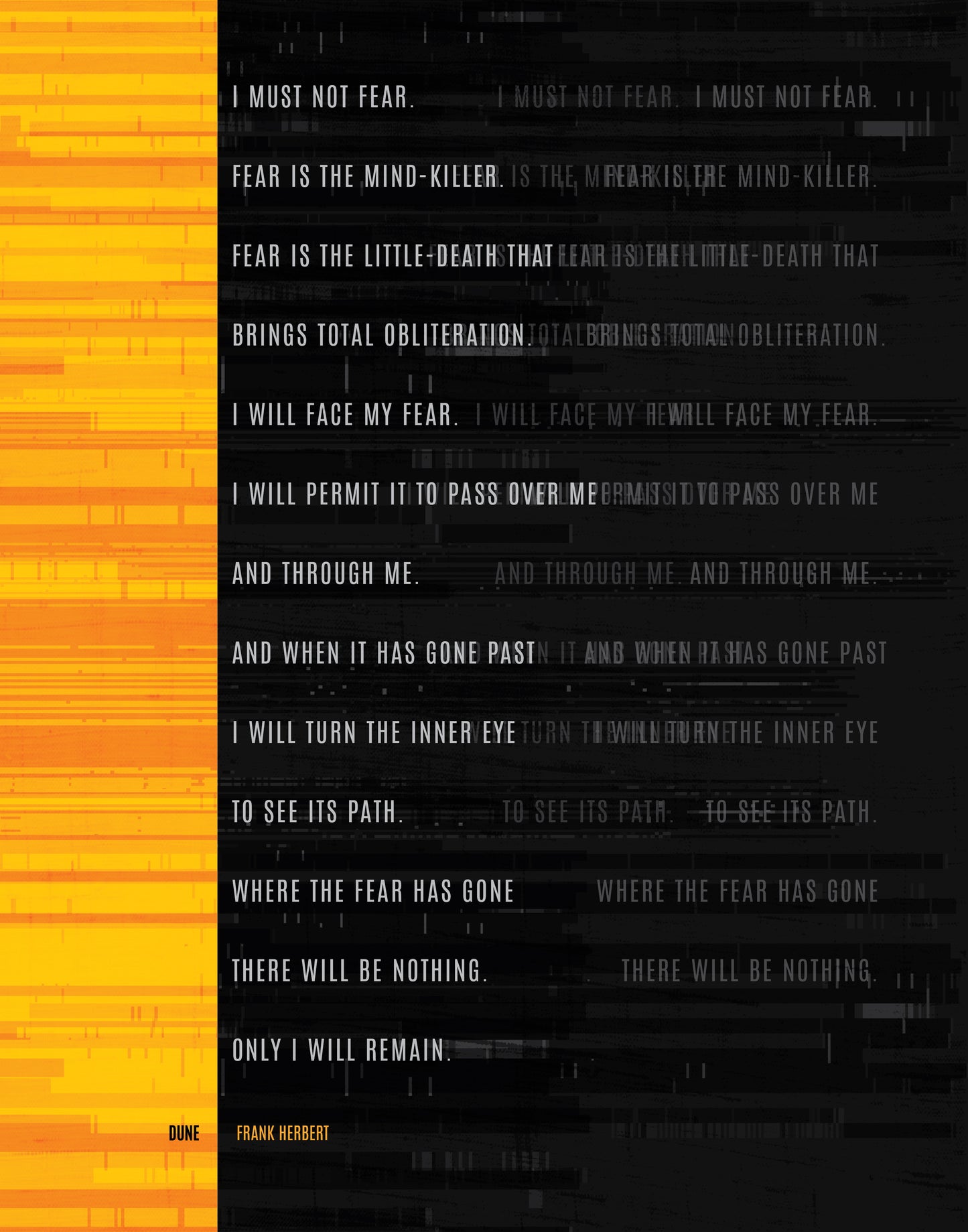 Frank Herbert / Dune / Litany Against Fear