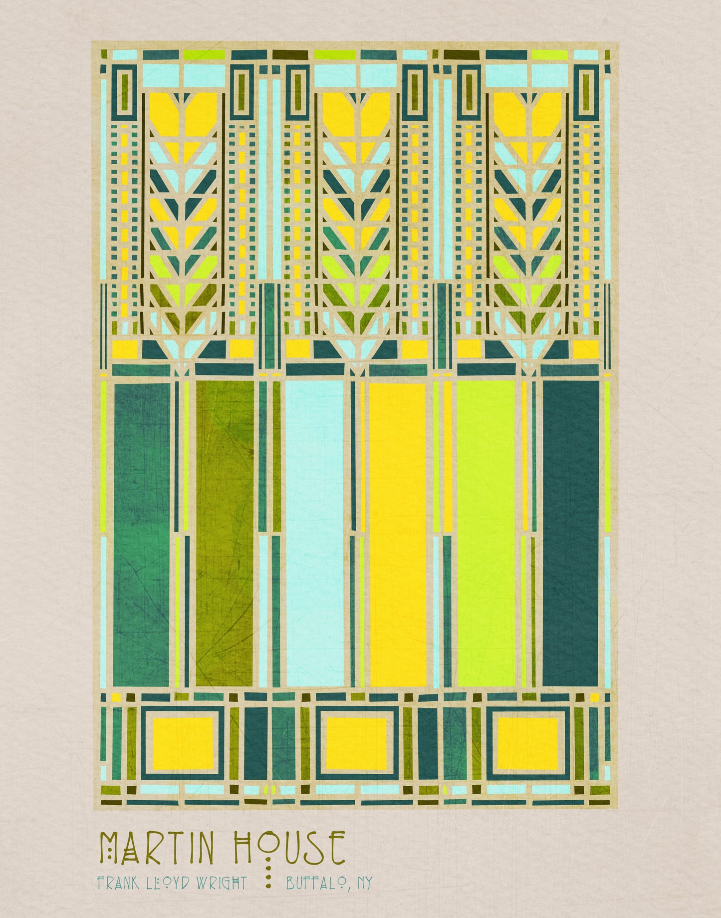 Martin House Window / Frank Lloyd Wright