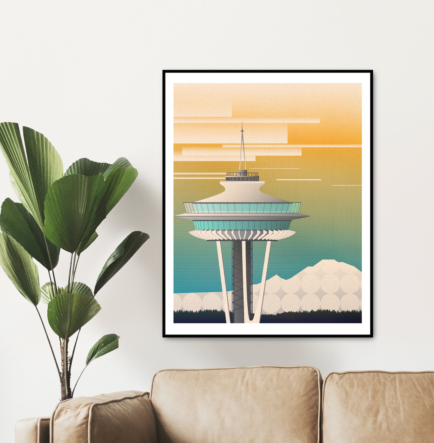 Seattle - Space Needle & Mt. Rainier