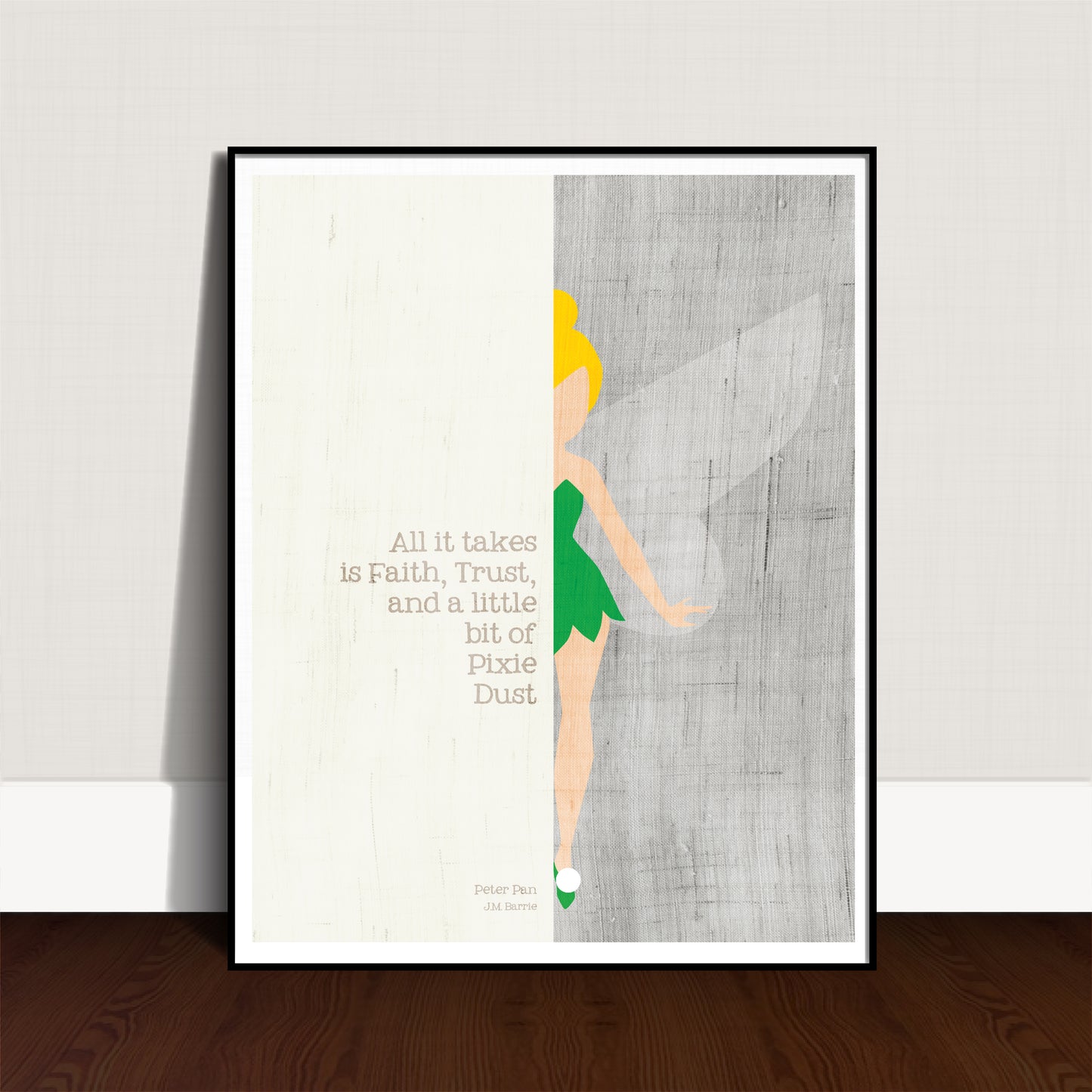 J.M. Barrie / Peter Pan Quote: All It Takes Is Faith, Trust, and a Little Bit of Pixie Dust