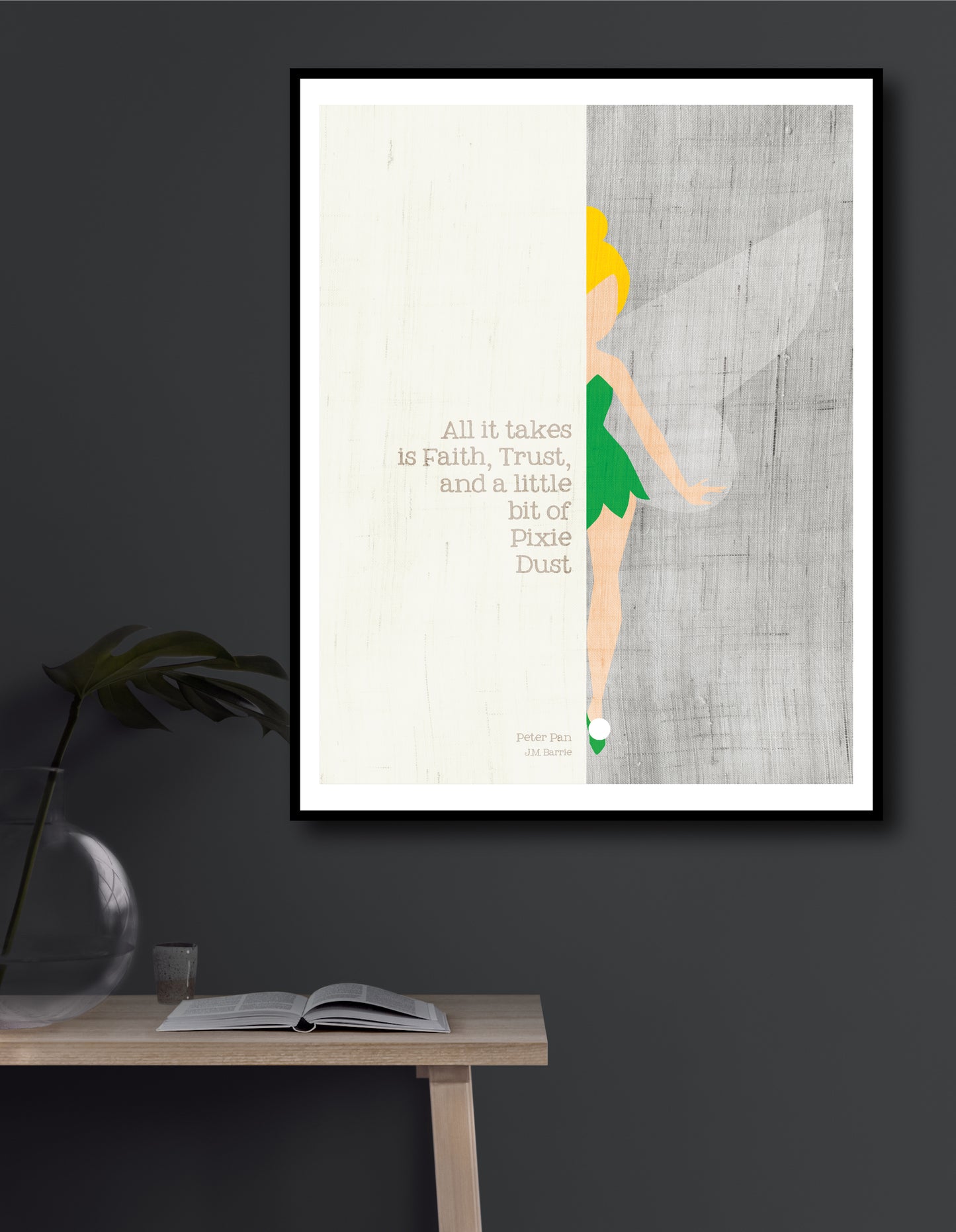 J.M. Barrie / Peter Pan Quote: All It Takes Is Faith, Trust, and a Little Bit of Pixie Dust