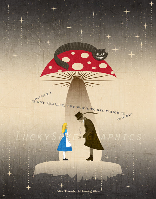 Lewis Carroll Quote: / Alice Through The Looking Glass