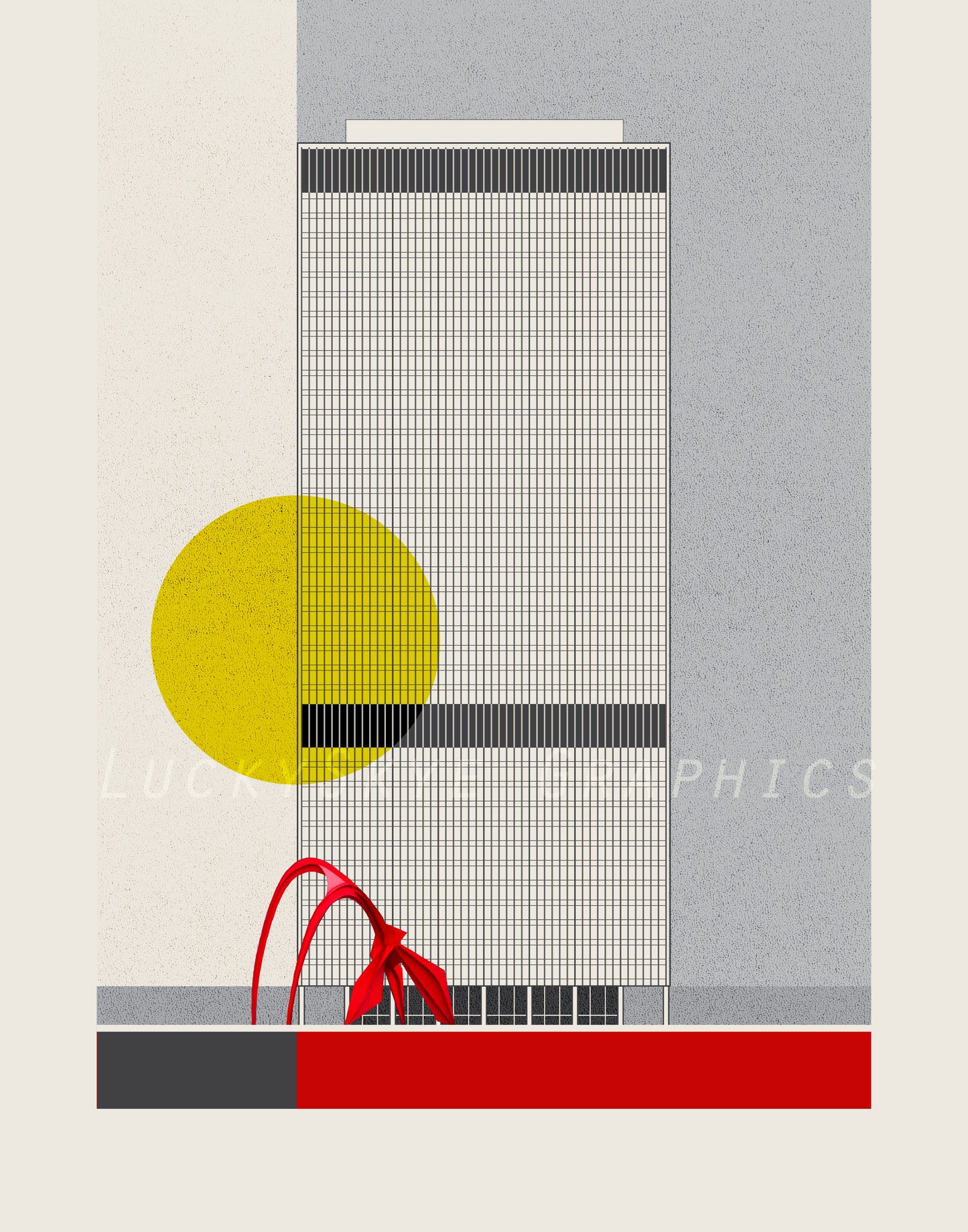 Chicago - Calder Flamingo at Federal Plaza