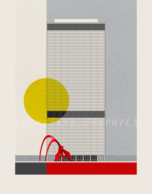 Chicago - Calder Flamingo at Federal Plaza