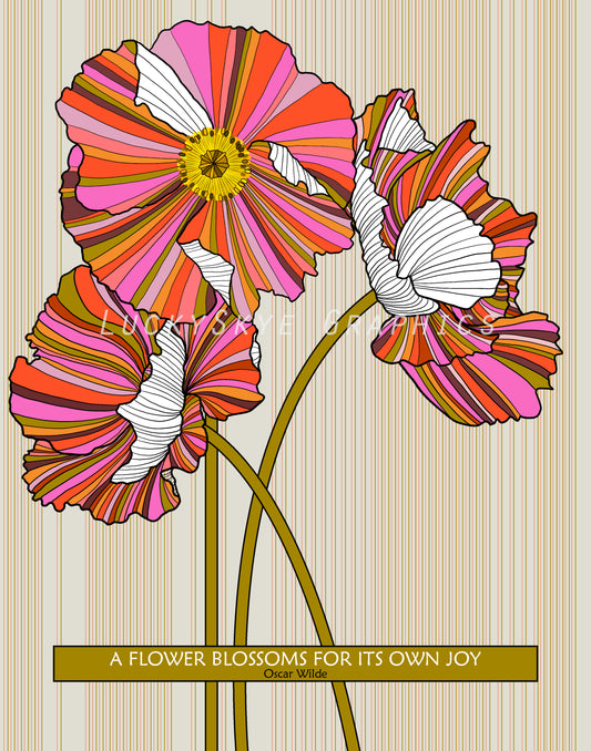 Oscar Wilde / A Flower Blossoms For Its Own Joy