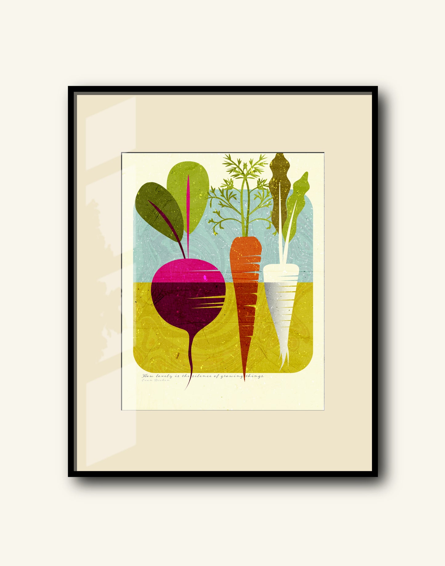 Root Vegetables / How Lovely Is The Silence Of Growing Things / Garden Print