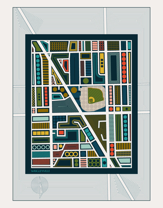 Chicago Art / Wrigleyville Map