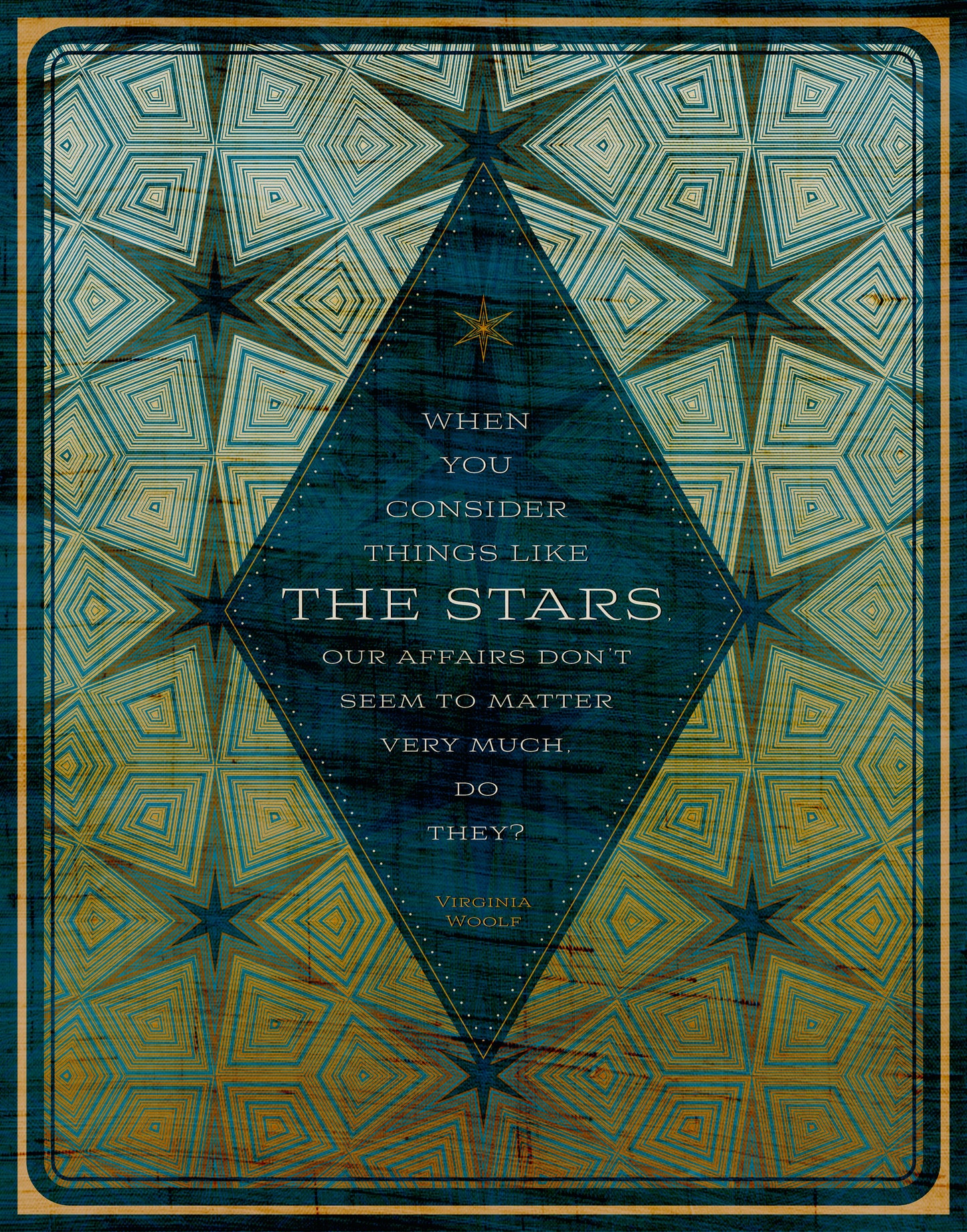 Virginia Woolf Quote / Stars