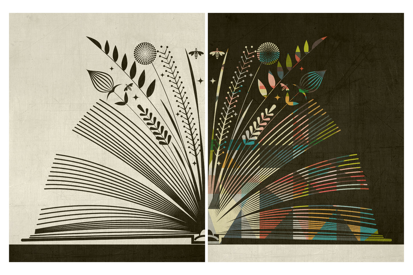 Books Are Magic (Set of 2 Prints)