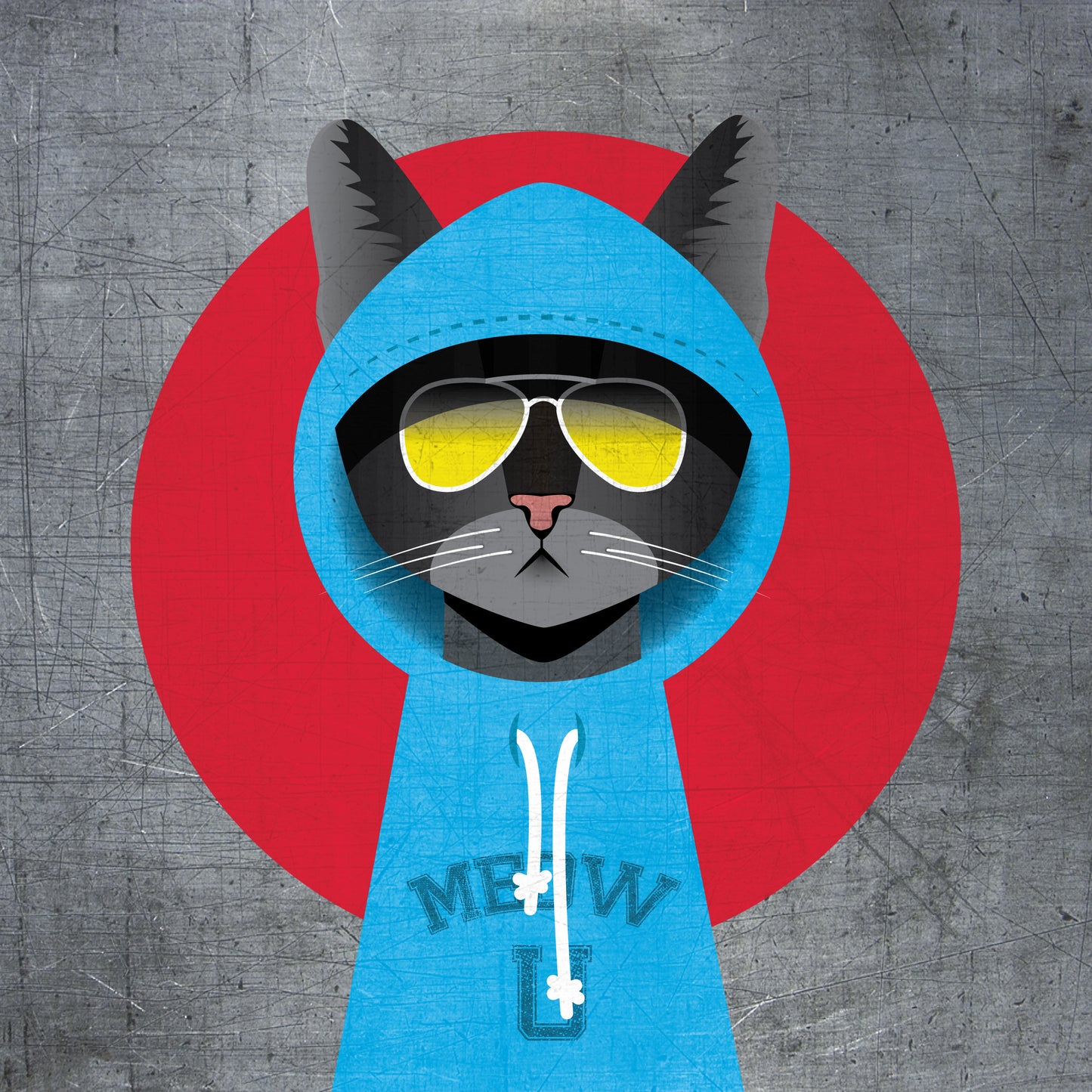 Hoodie Cool Cat