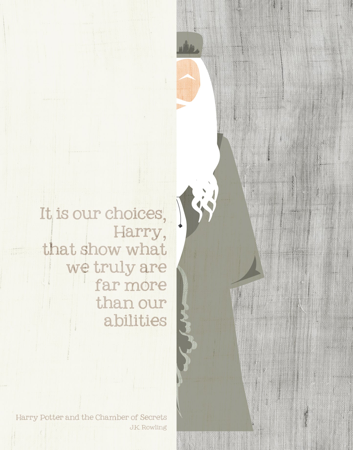 Dumbledore Quote / Harry Potter / JK Rowling